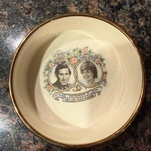 The Royal Wedding Of Charles & Diana-1981-trinket Dish- Royal Worcester, England